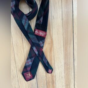 Original Penguin Men's Tartan Tie - Navy, Red and Green